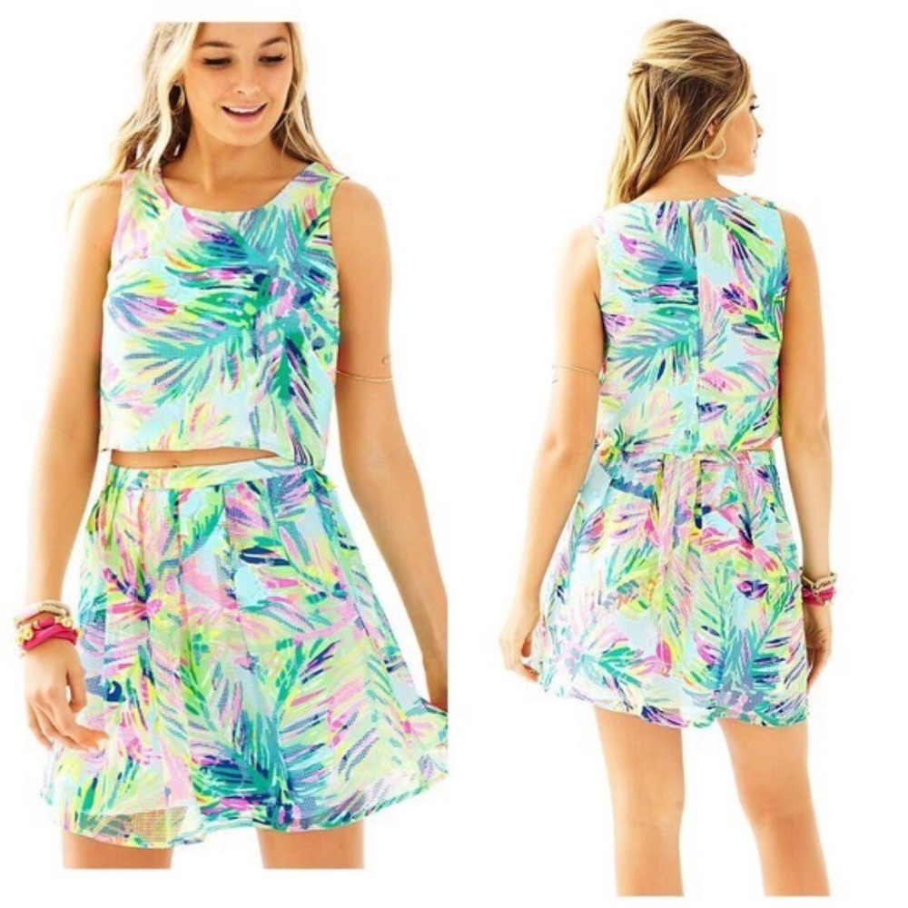 Lilly Pulitzer Hilah Crop Top & Skirt Set